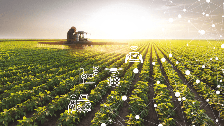 Imagens que representam a inteligência artificial na agricultura