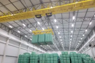 Interior de um centro de distribuição de sementes