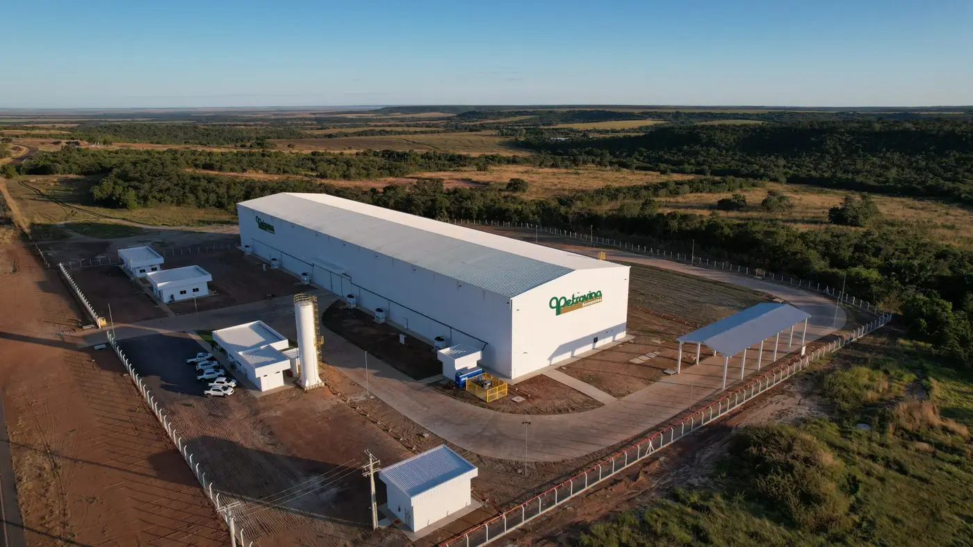 Imagem aérea do Centro de Distribuição de Sementes em Água Boa