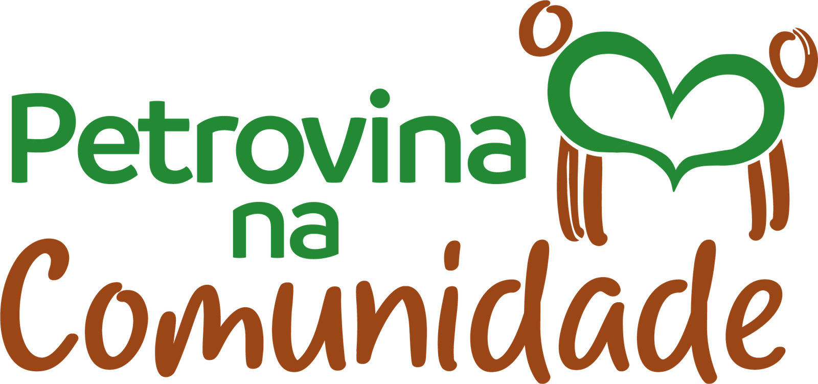 Logo petrovina na comunidade - projeto de responsabilidade social da petrovina